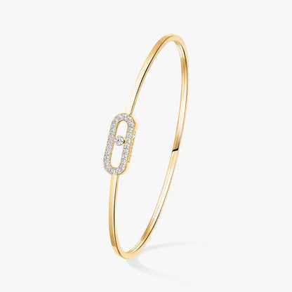 [NOBLE AURA]Move Uno pavé flex bangle medium