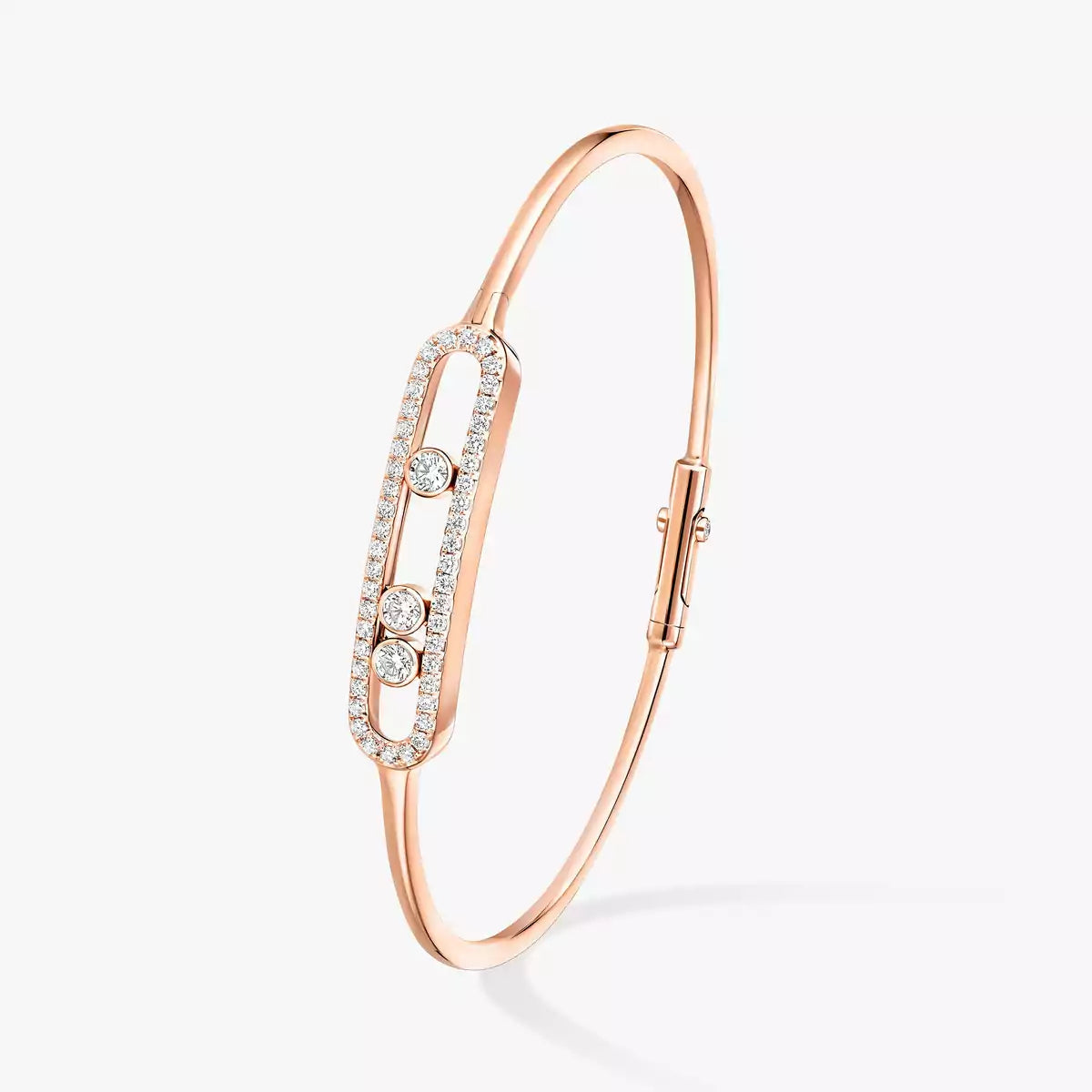 [NOBLE AURA]Move Pavé Diamond Bangle Bracelet M