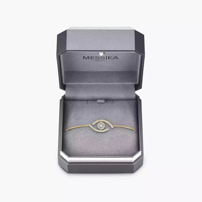 [NOBLE AURA]Lucky Eye Pave-Set Diamond Bracelet