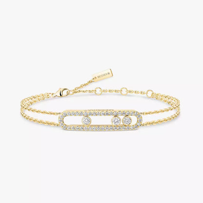 [NOBLE AURA] Move Classique pavé bracelet