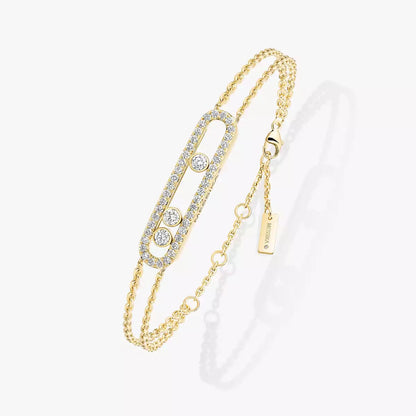 [NOBLE AURA] Move Classique pavé bracelet