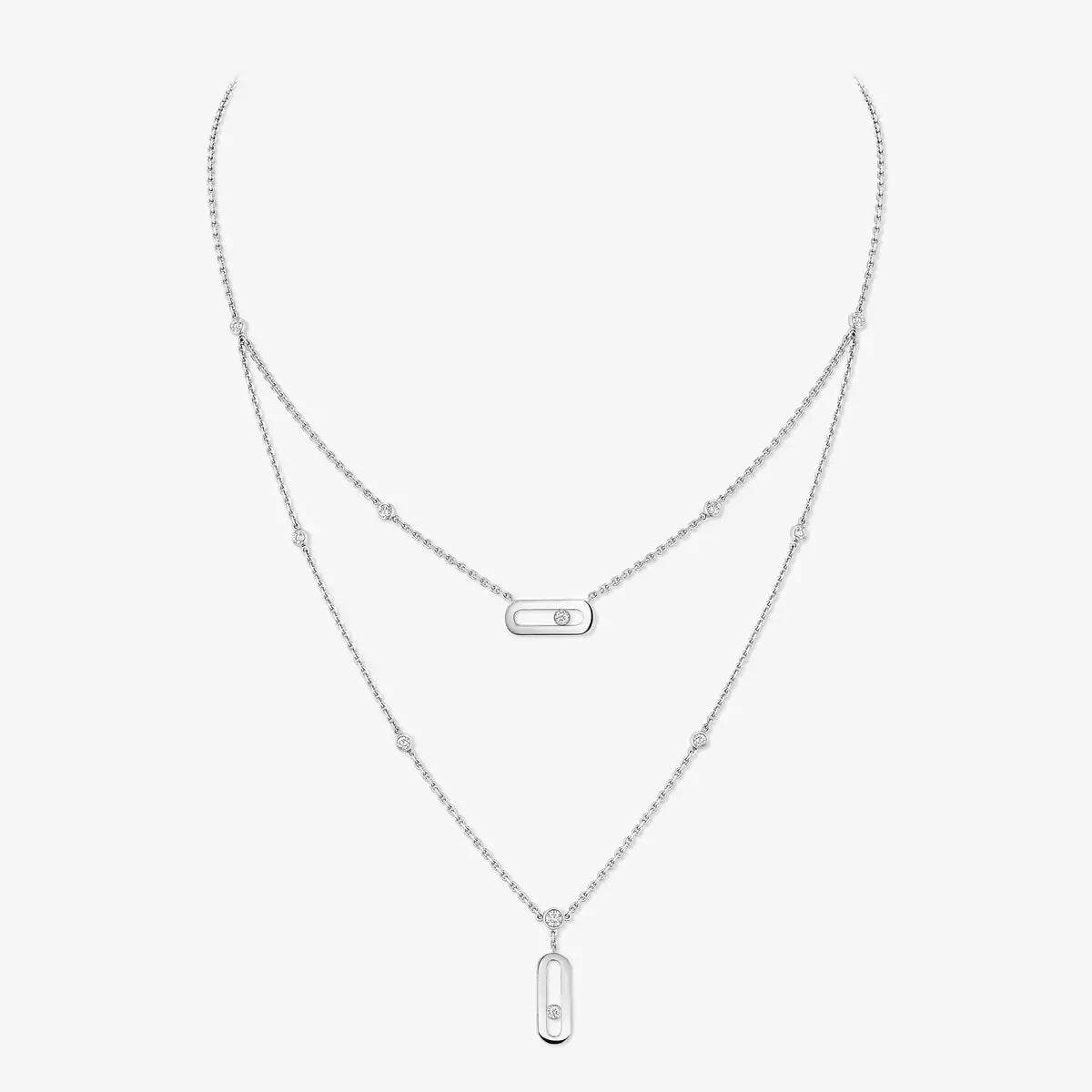 [NOBLE AURA] Move Uno Diamond Necklace