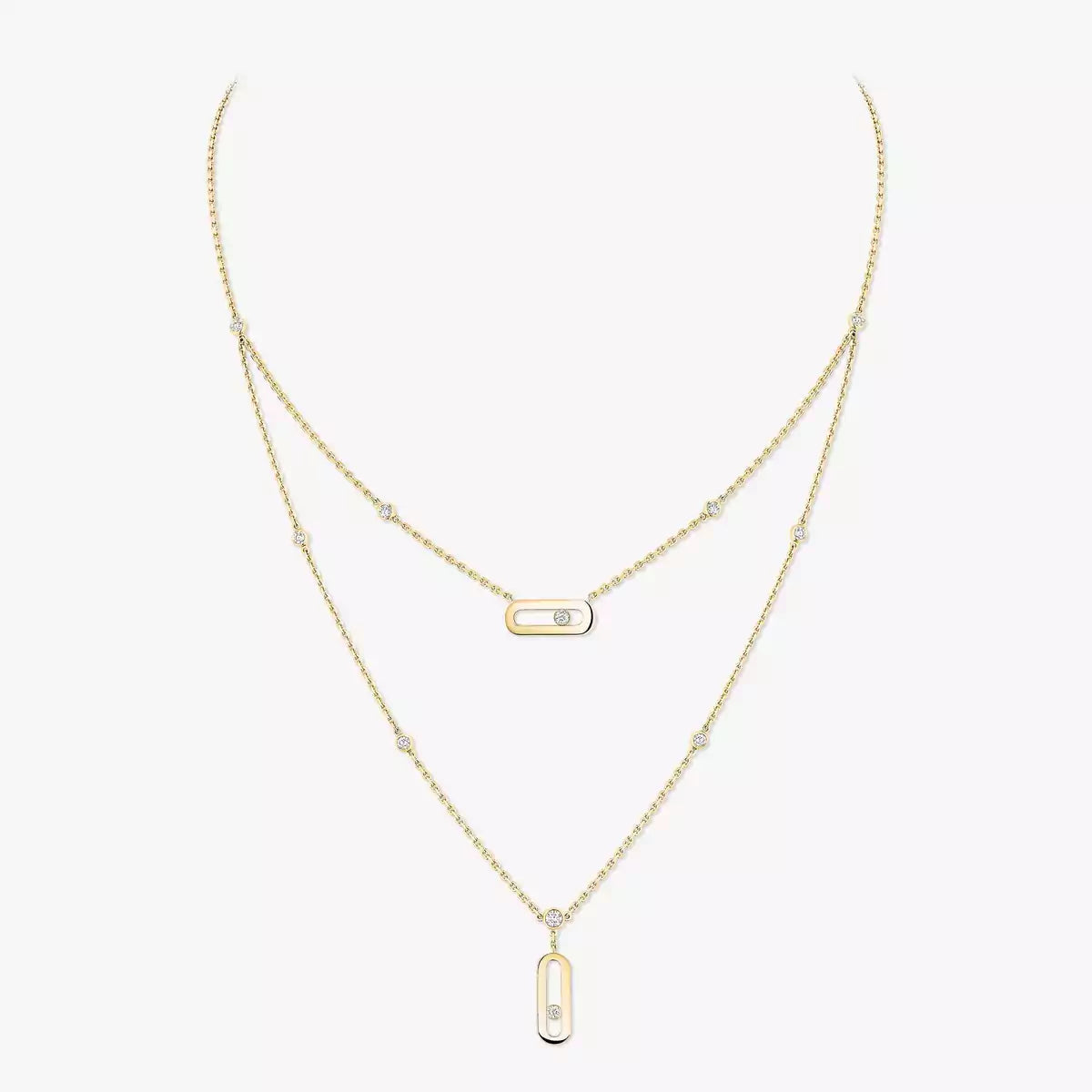 [NOBLE AURA] Move Uno Diamond Necklace