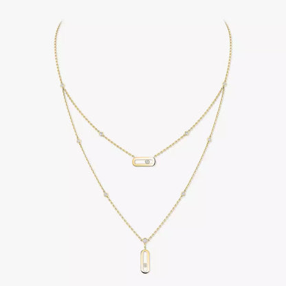 [NOBLE AURA] Move Uno Diamond Necklace
