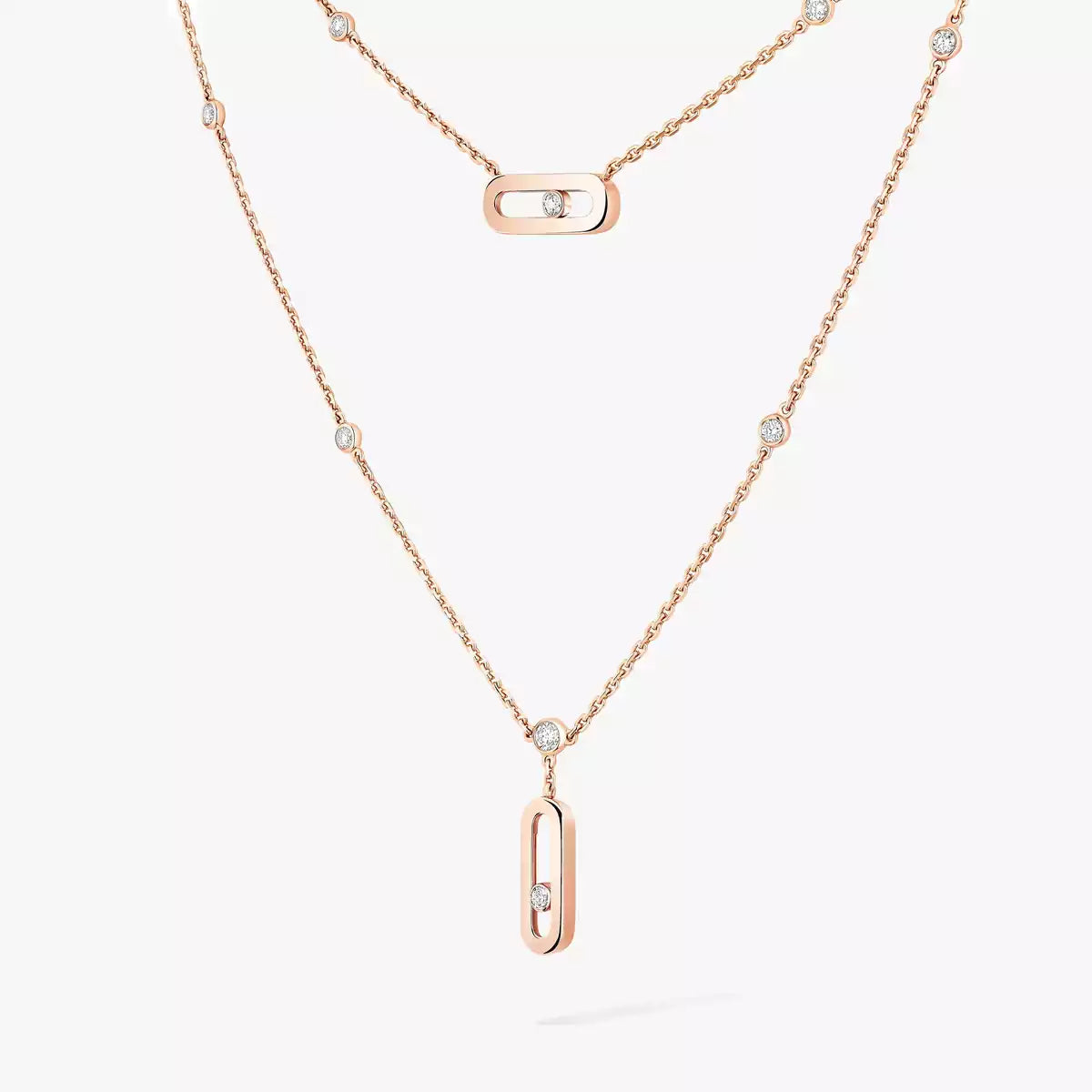 [NOBLE AURA] Move Uno Diamond Necklace