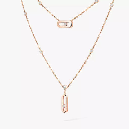 [NOBLE AURA] Move Uno Diamond Necklace