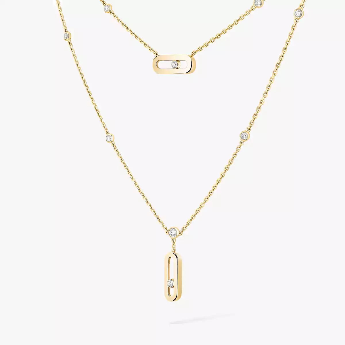 [NOBLE AURA] Move Uno Diamond Necklace