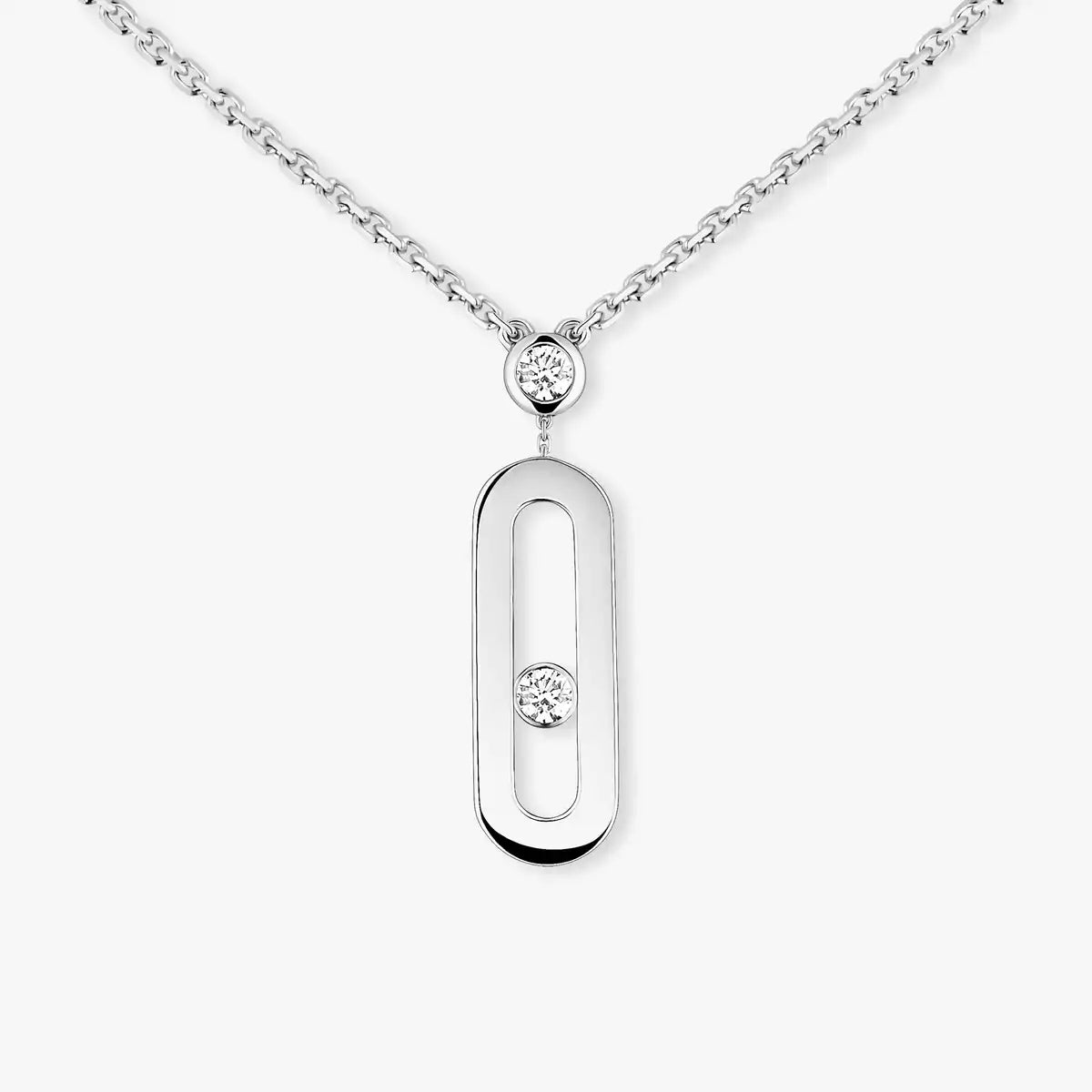 [NOBLE AURA] Move Uno Gold Diamond Long Necklace