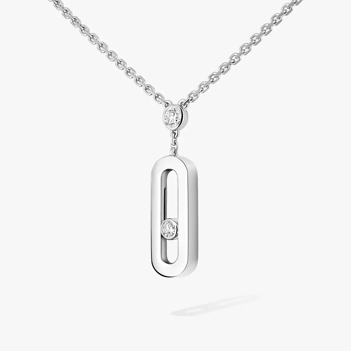 [NOBLE AURA] Move Uno Gold Diamond Long Necklace