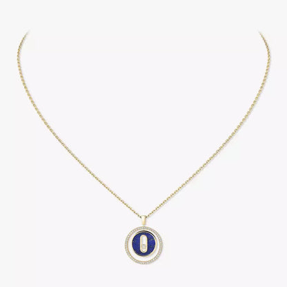 [NOBLE AURA]Lucky Move Diamond Necklace in Rose Gold and White Mother-of-Pearl