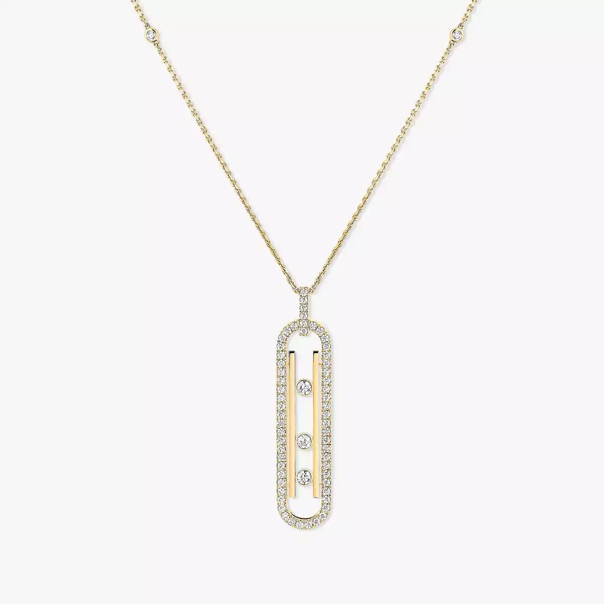 [NOBLE AURA]Diamond Necklace Move 10Th