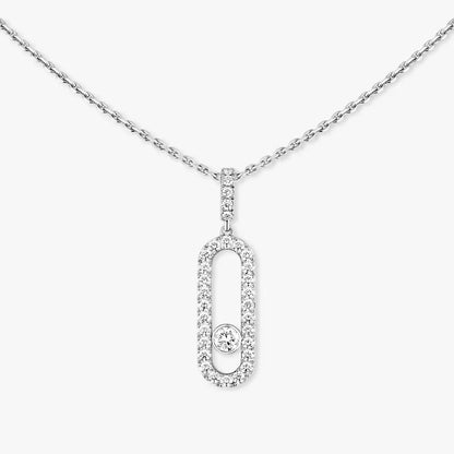 [NOBLE AURA]Move Uno Diamond Necklace in Rose Gold