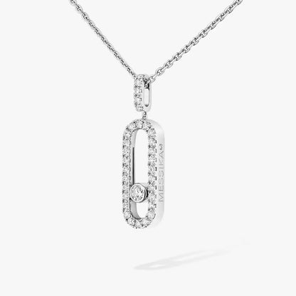 [NOBLE AURA]Move Uno Diamond Necklace in Rose Gold