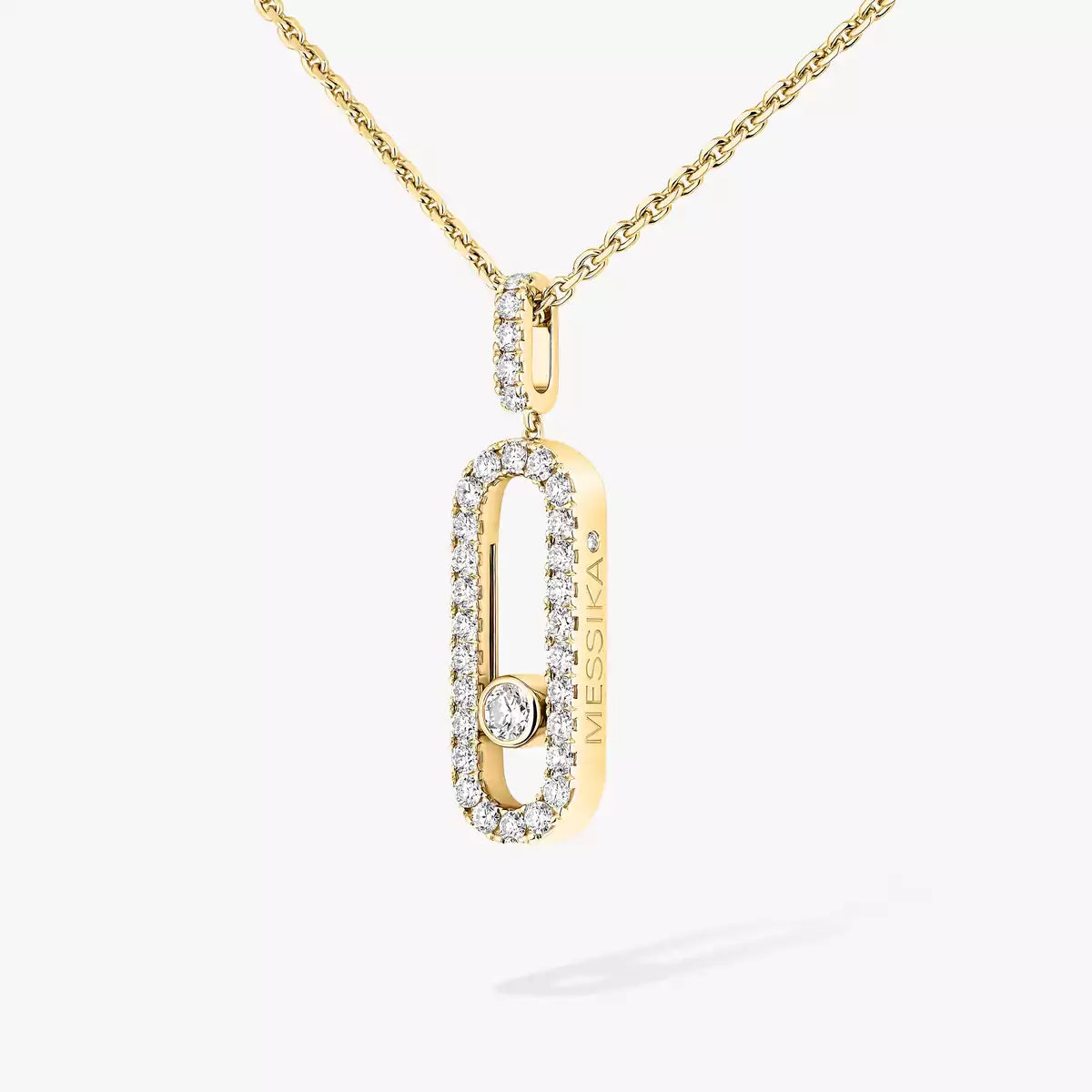[NOBLE AURA]Move Uno Diamond Necklace in Rose Gold