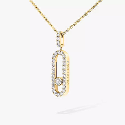 [NOBLE AURA]Move Uno Diamond Necklace in Rose Gold