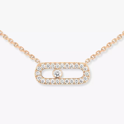 [NOBLE AURA]Diamond Necklace Move Uno