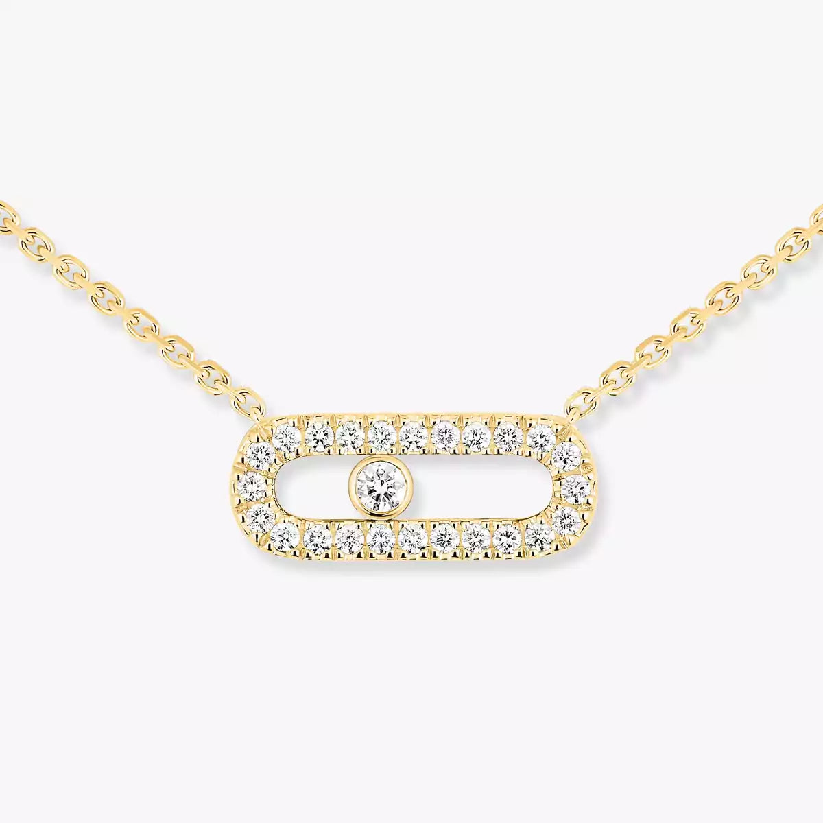 [NOBLE AURA]Diamond Necklace Move Uno