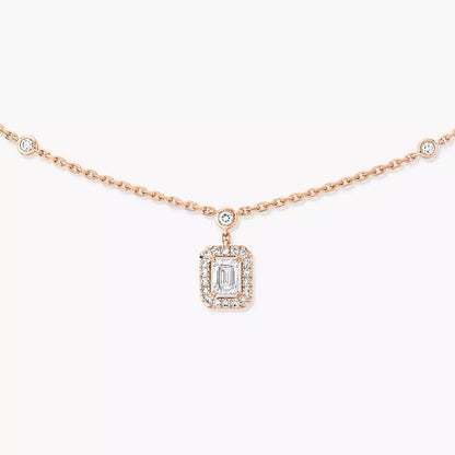[NOBLE AURA]My Twin Diamond Necklace in Silver