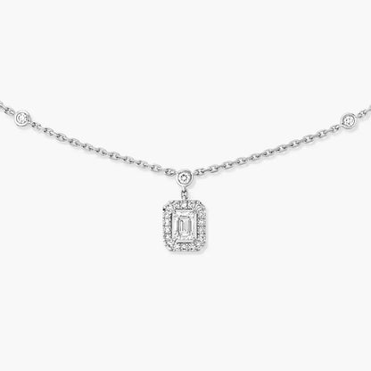 [NOBLE AURA]My Twin Diamond Necklace in Silver