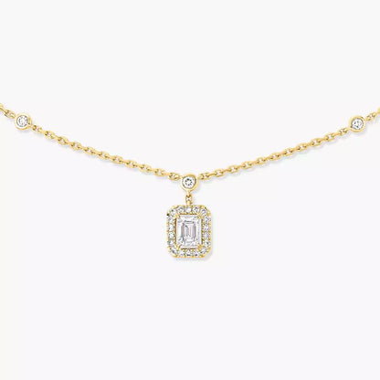 [NOBLE AURA]My Twin Diamond Necklace in Silver