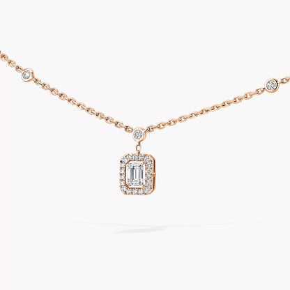 [NOBLE AURA]My Twin Diamond Necklace in Silver