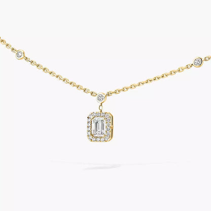 [NOBLE AURA]My Twin Diamond Necklace in Silver