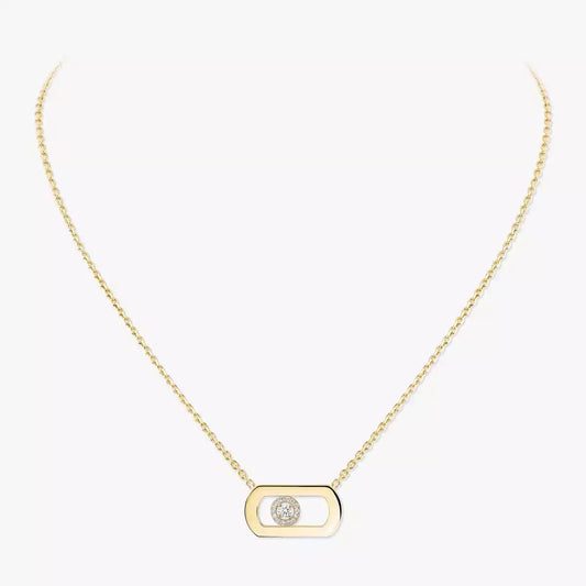 [NOBLE AURA]So Move Diamond Necklace in Gold