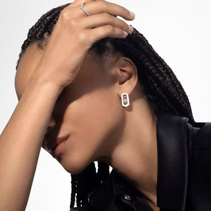[NOBLE AURA]So Move Diamond Earrings in Yellow Gold