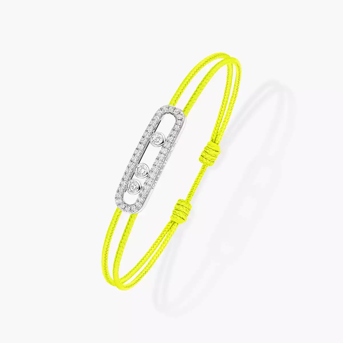 [NOBLE AURA]Messika Care(s) pink cord pavé bracelet