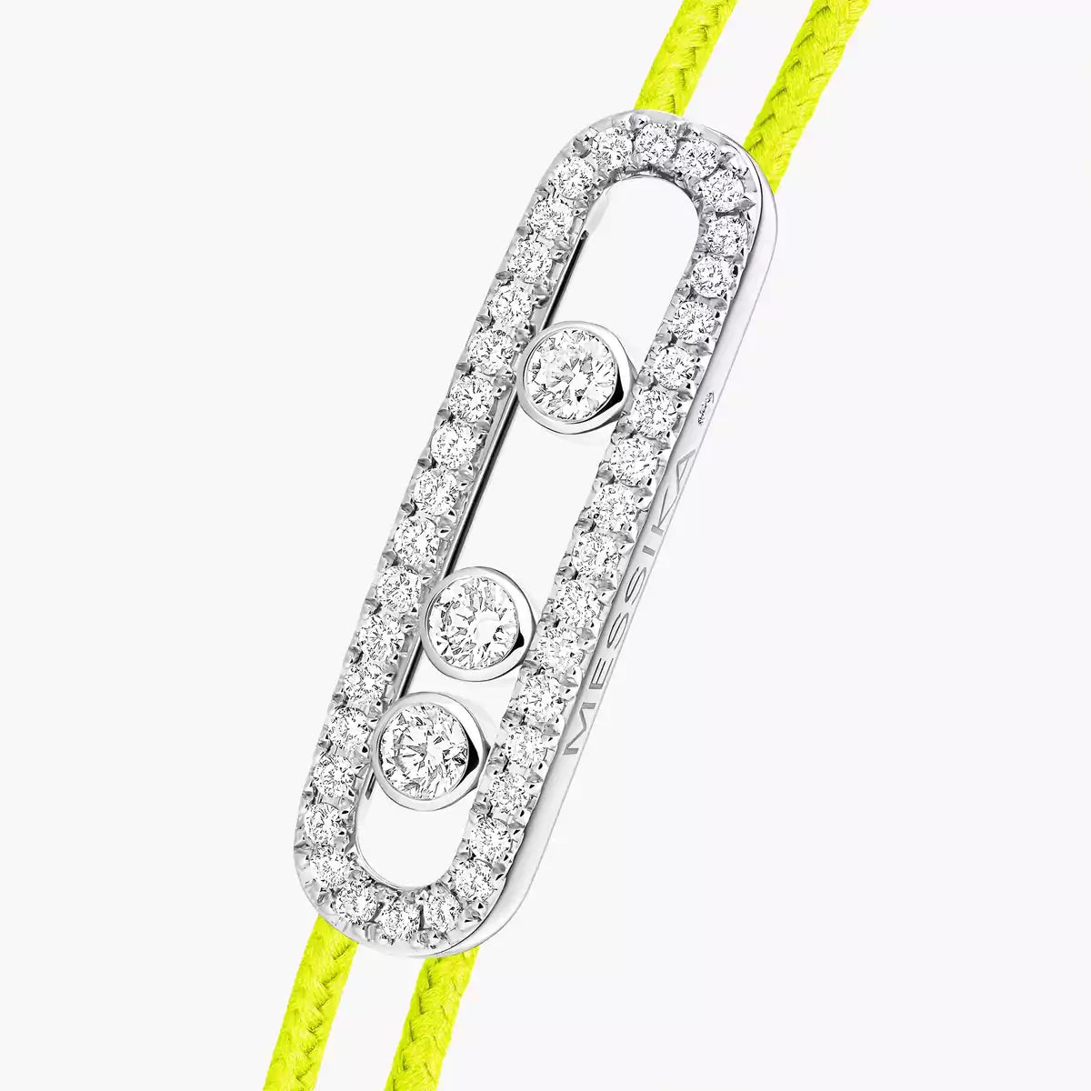 [NOBLE AURA]Messika Care(s) pink cord pavé bracelet