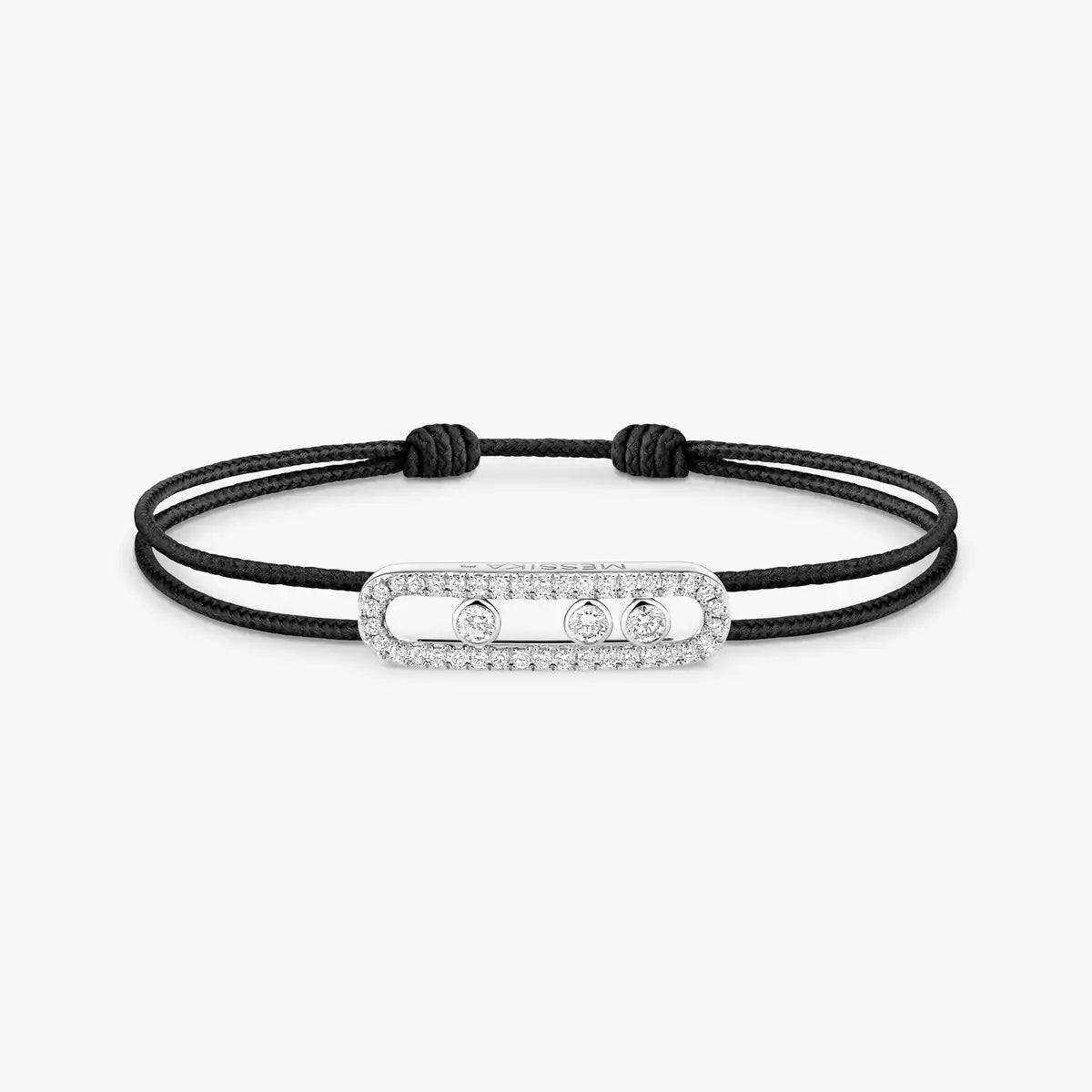 [NOBLE AURA]Messika Care(s) pink cord pavé bracelet