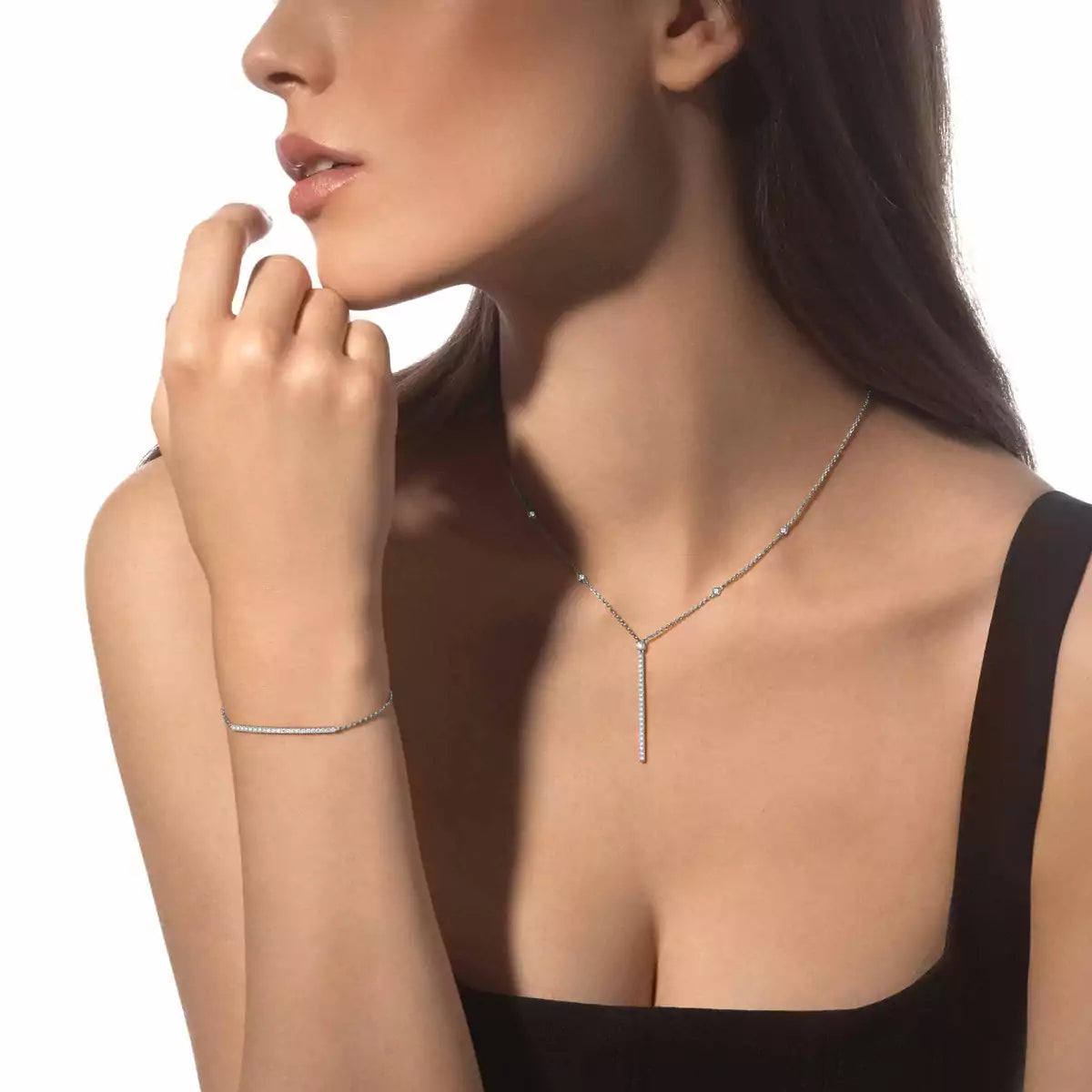 [NOBLE AURA]Diamond Thin Bangle 0.15ct My Twin Toi & Moi
