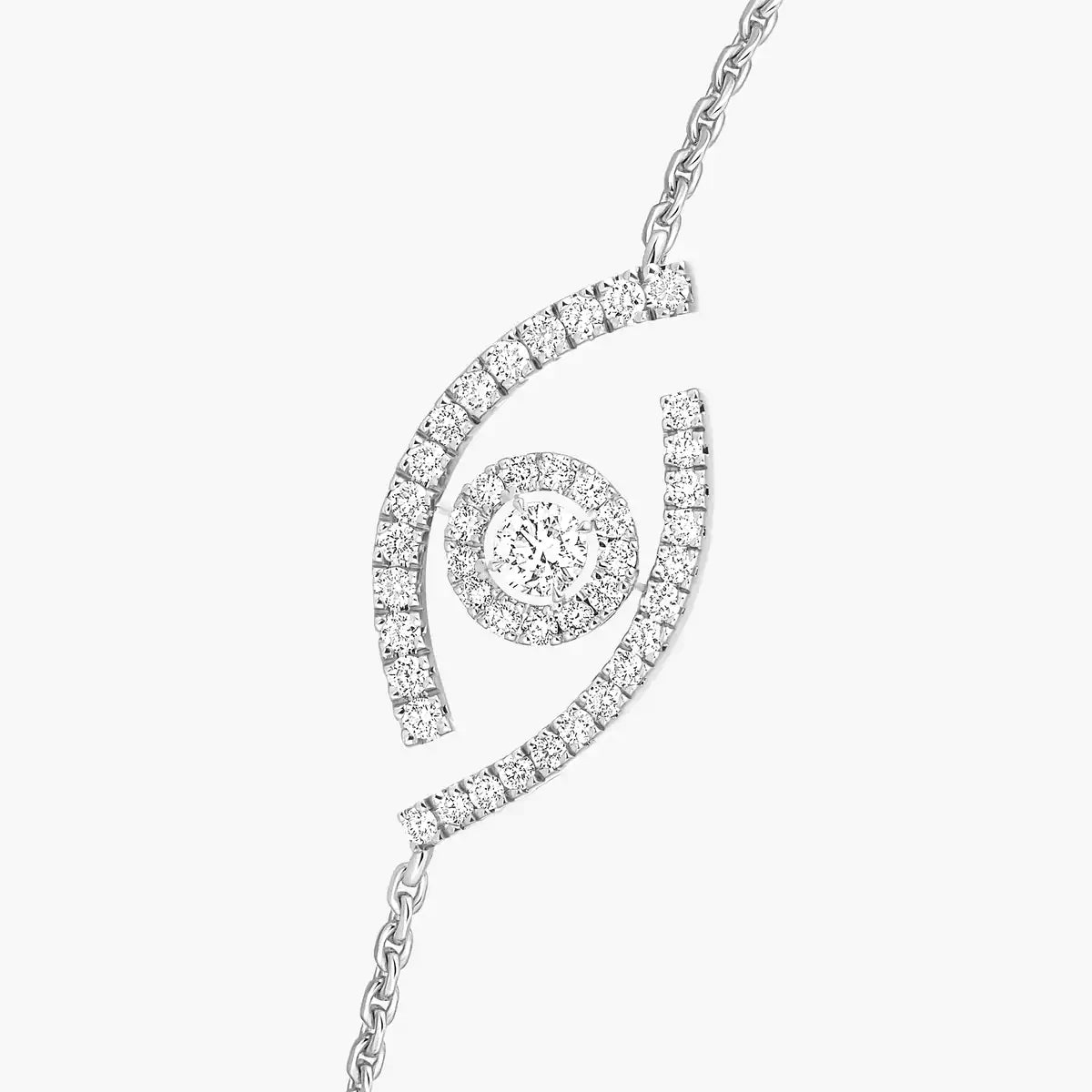 [NOBLE AURA]Lucky Eye Pave-Set Diamond Bracelet