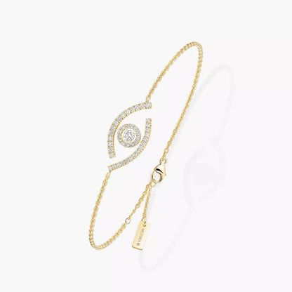 [NOBLE AURA]Lucky Eye Pave-Set Diamond Bracelet
