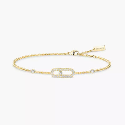 [NOBLE AURA]Move Uno Diamond Bracelet