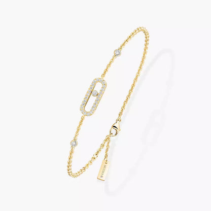 [NOBLE AURA]Move Uno Diamond Bracelet