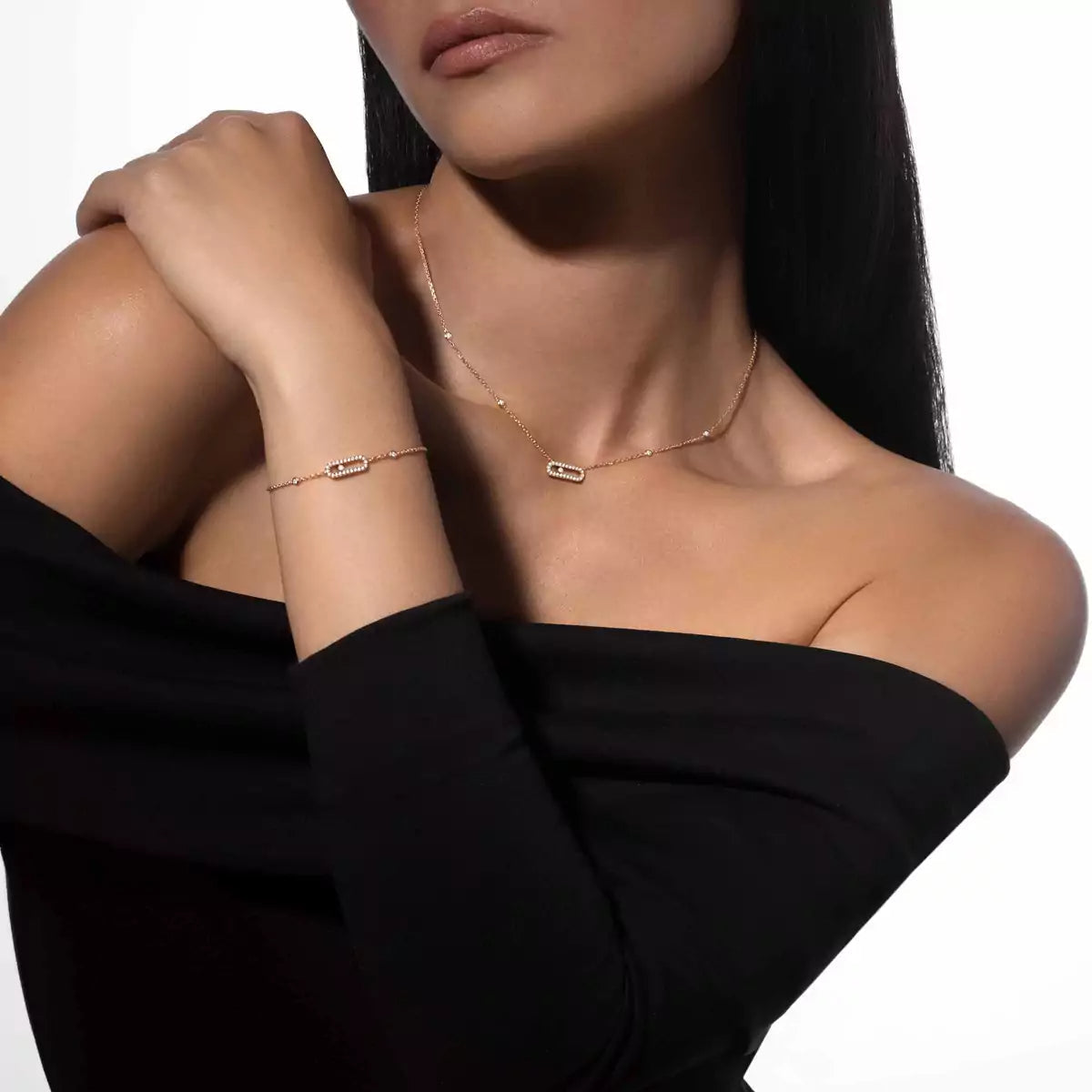 [NOBLE AURA]Move Uno Diamond Bracelet