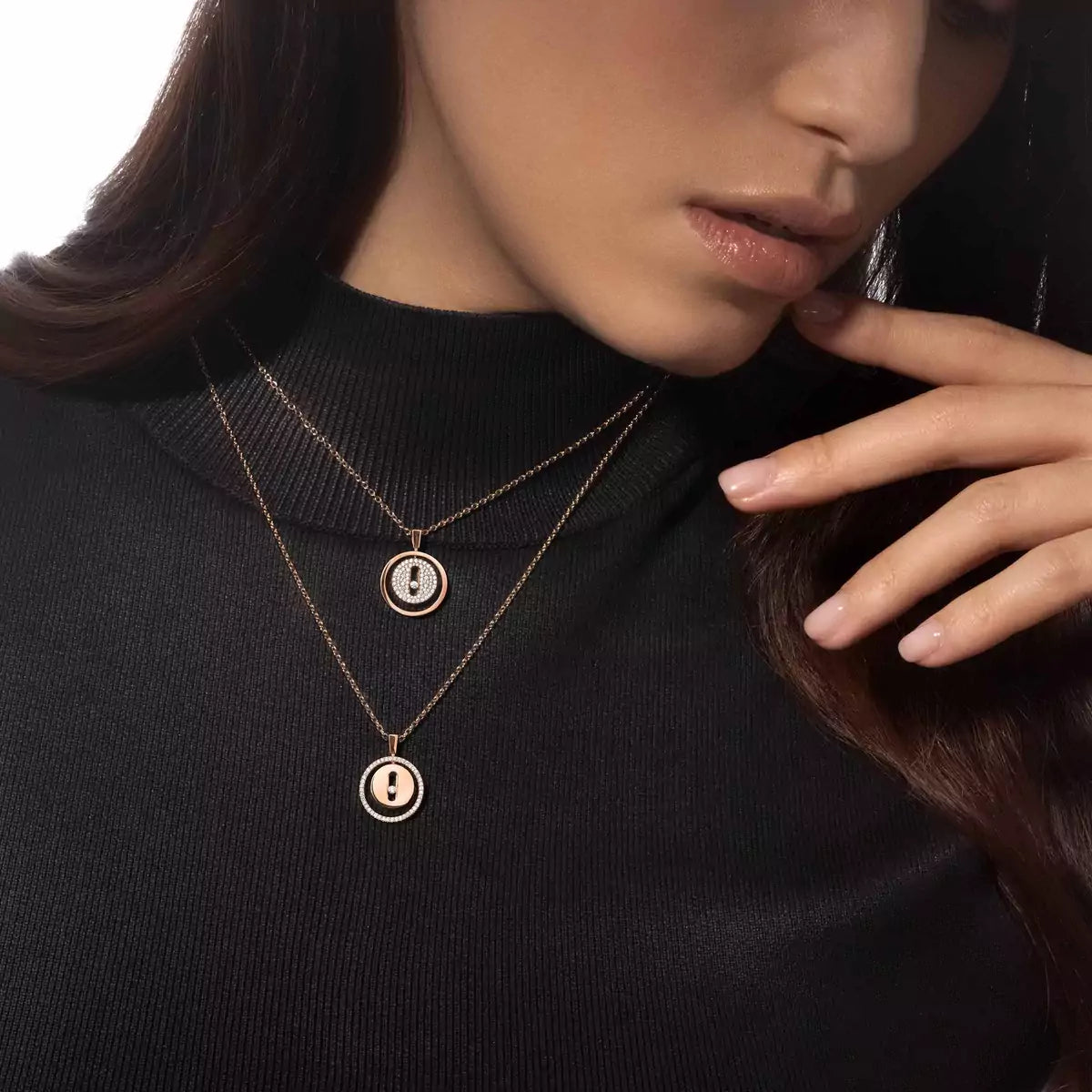 [NOBLE AURA] Lucky Move Diamond Necklace
