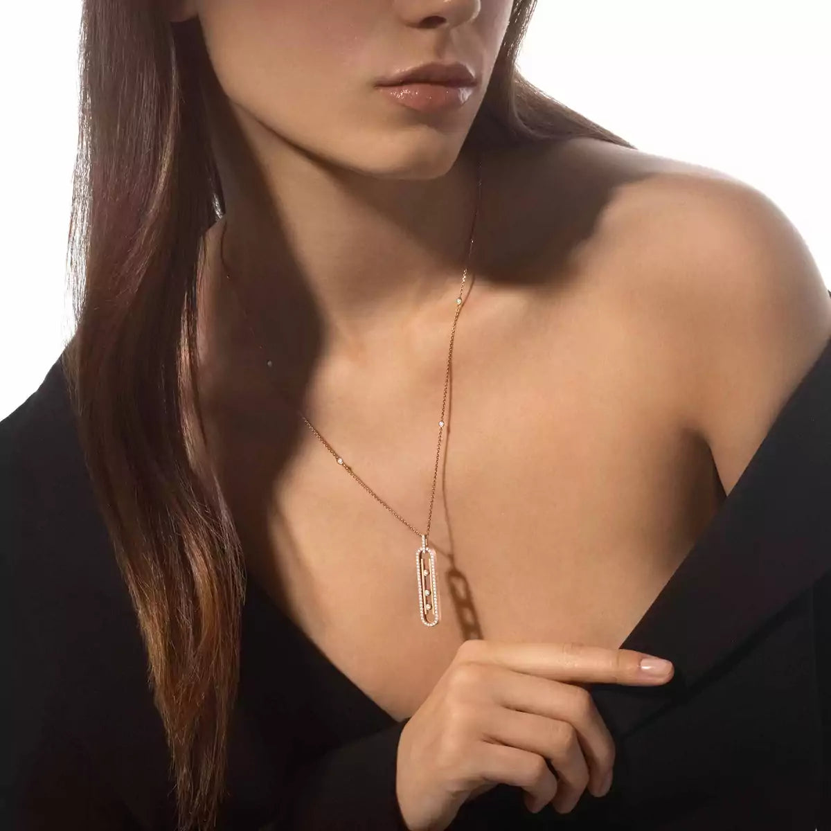 [NOBLE AURA]Diamond Necklace Move 10Th