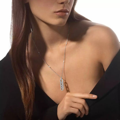 [NOBLE AURA]Diamond Necklace Move 10Th