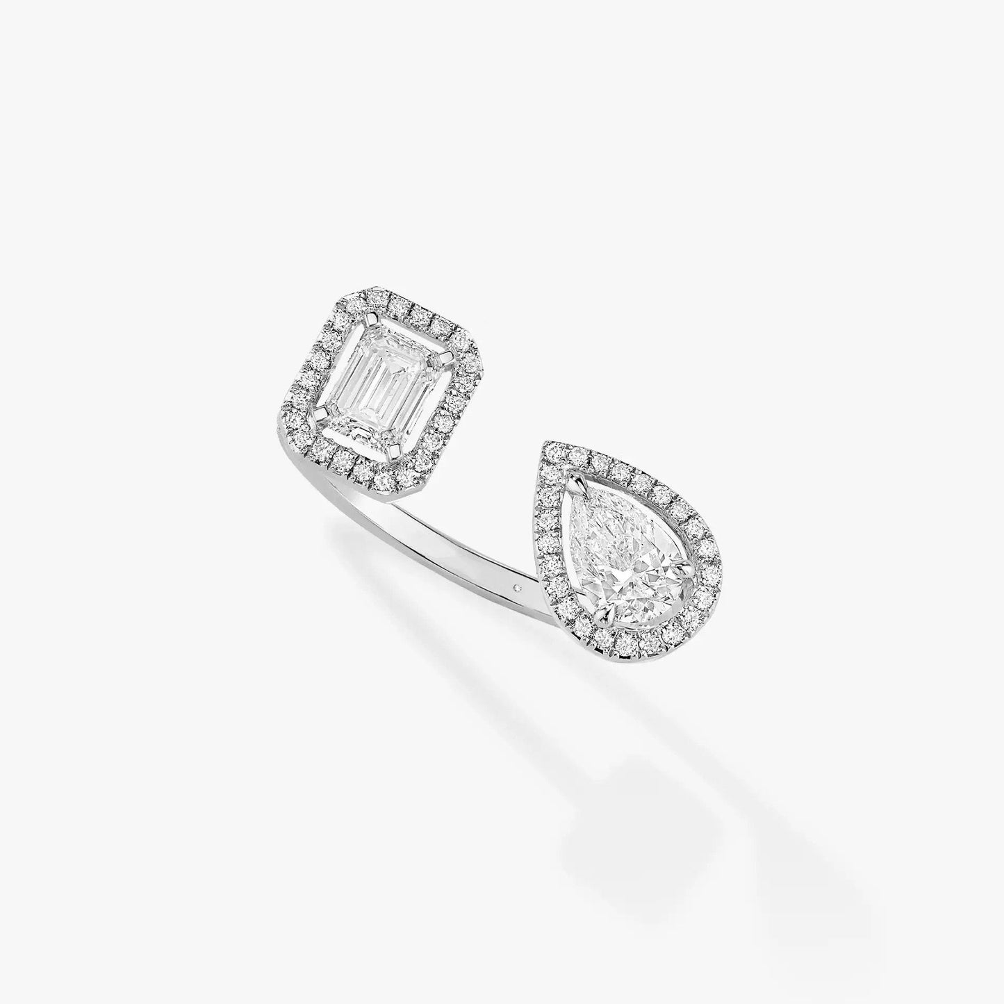 [NOBLE AURA]MY TWIN TOI & MOI SILVER DIAMOND RING