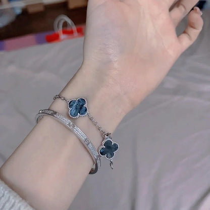 [NOBLE AURA]CLOVER 5 MOTIF PIETERSITE BRACELET COLLECTION
