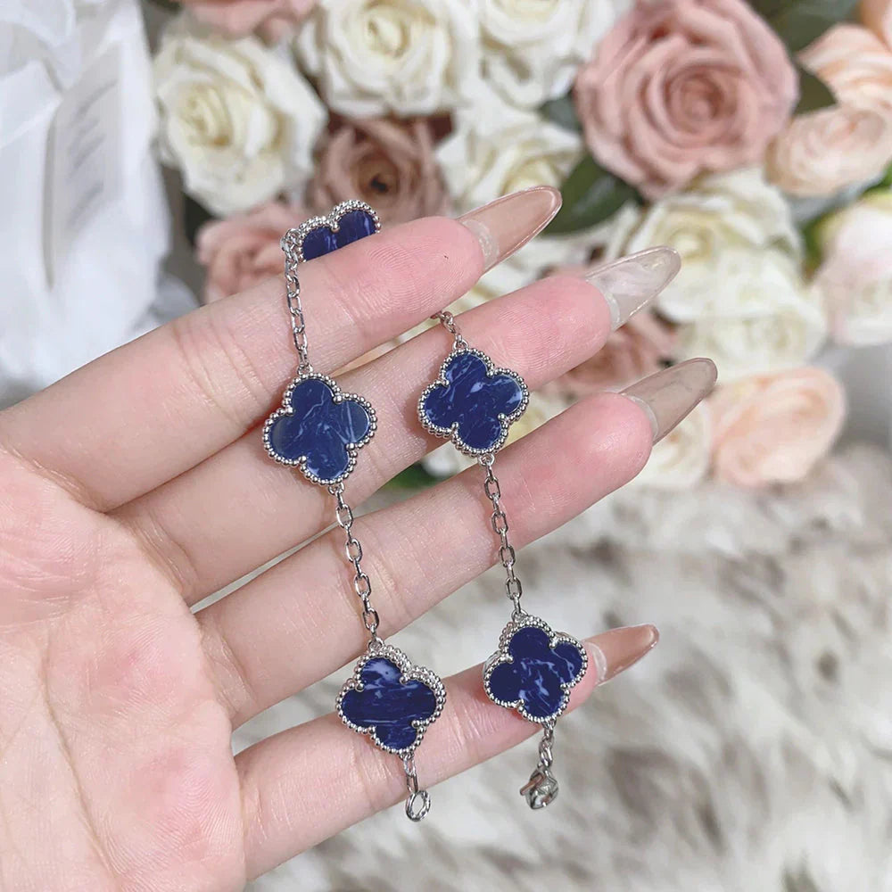 [NOBLE AURA]CLOVER 5 MOTIF PIETERSITE BRACELET COLLECTION
