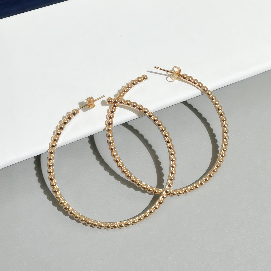 [NOBLE AURA] SMOOTH BEAD STUD EARRINGS