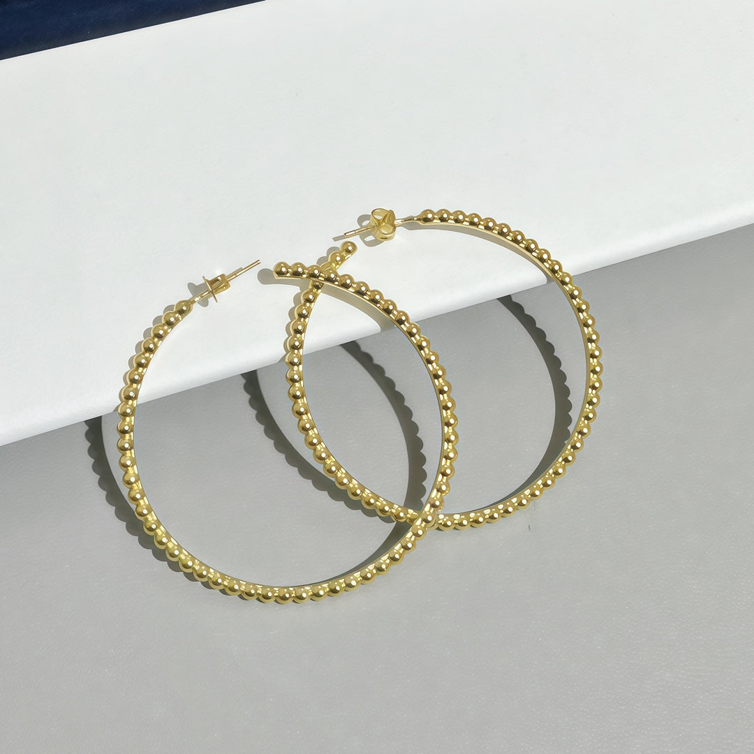 [NOBLE AURA] SMOOTH BEAD STUD EARRINGS