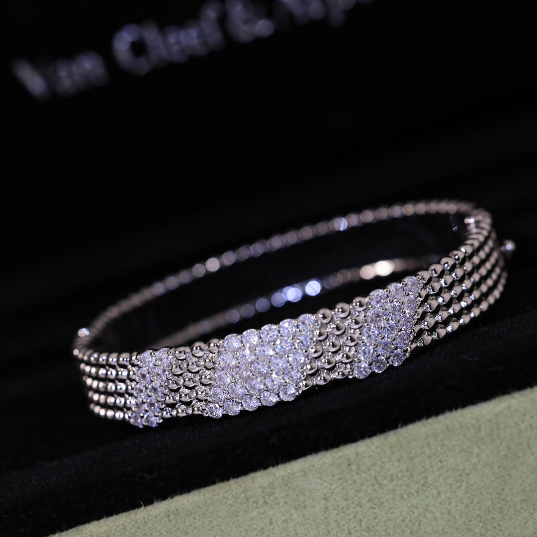 [NOBLE AURA]  FIVE-ROW DIAMOND BRACELET