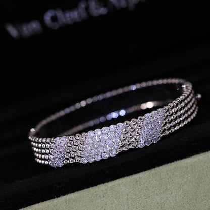 [NOBLE AURA]  FIVE-ROW DIAMOND BRACELET