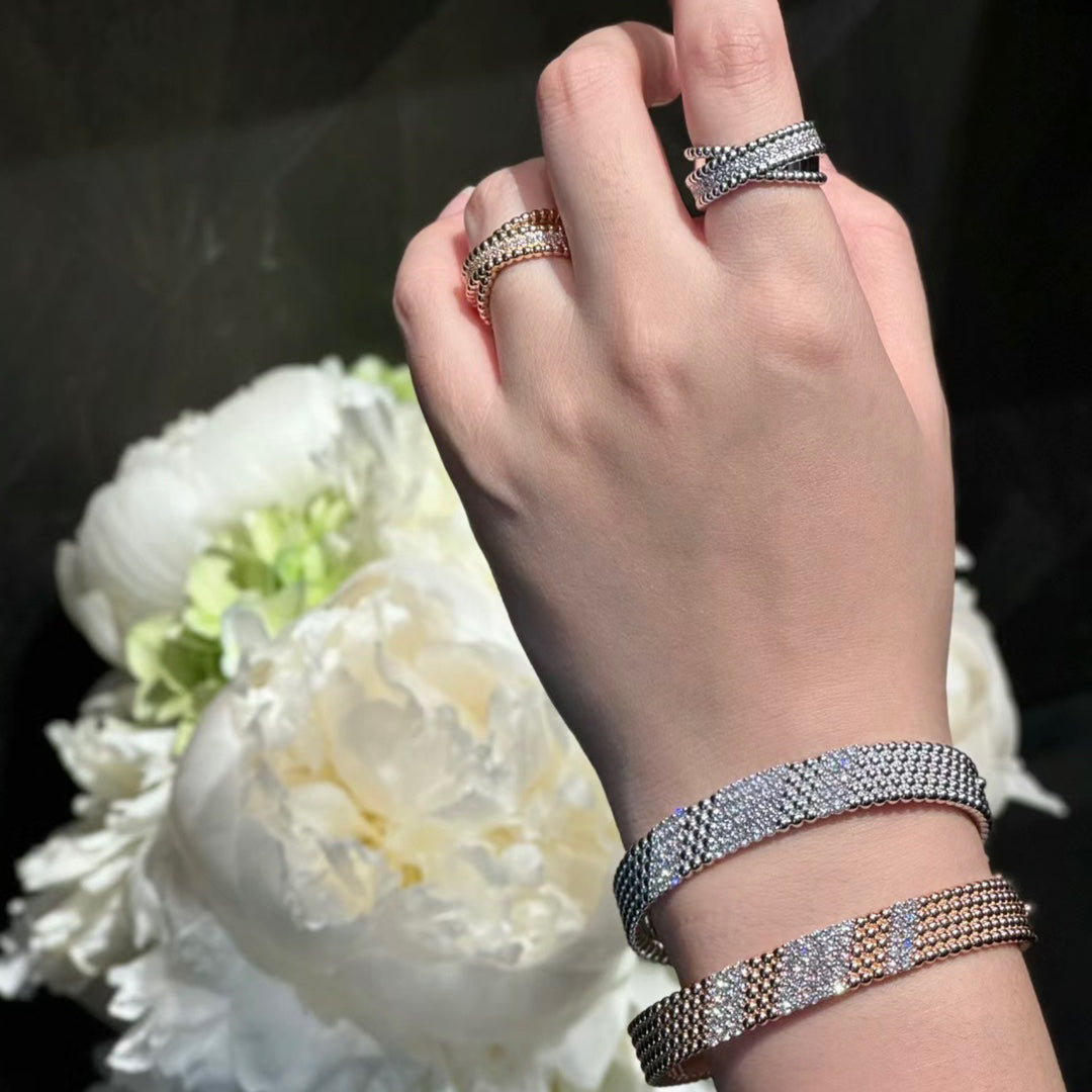 [NOBLE AURA]  FIVE-ROW DIAMOND BRACELET