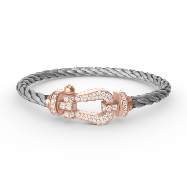 [NOBLE AURA]FORCE LARGE HORSESHOE FULL DIAMOND BRACELET ROSE GOLD