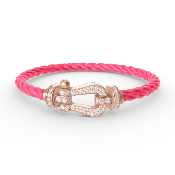 [NOBLE AURA]FORCE LARGE HORSESHOE FULL DIAMOND BRACELET ROSE GOLD